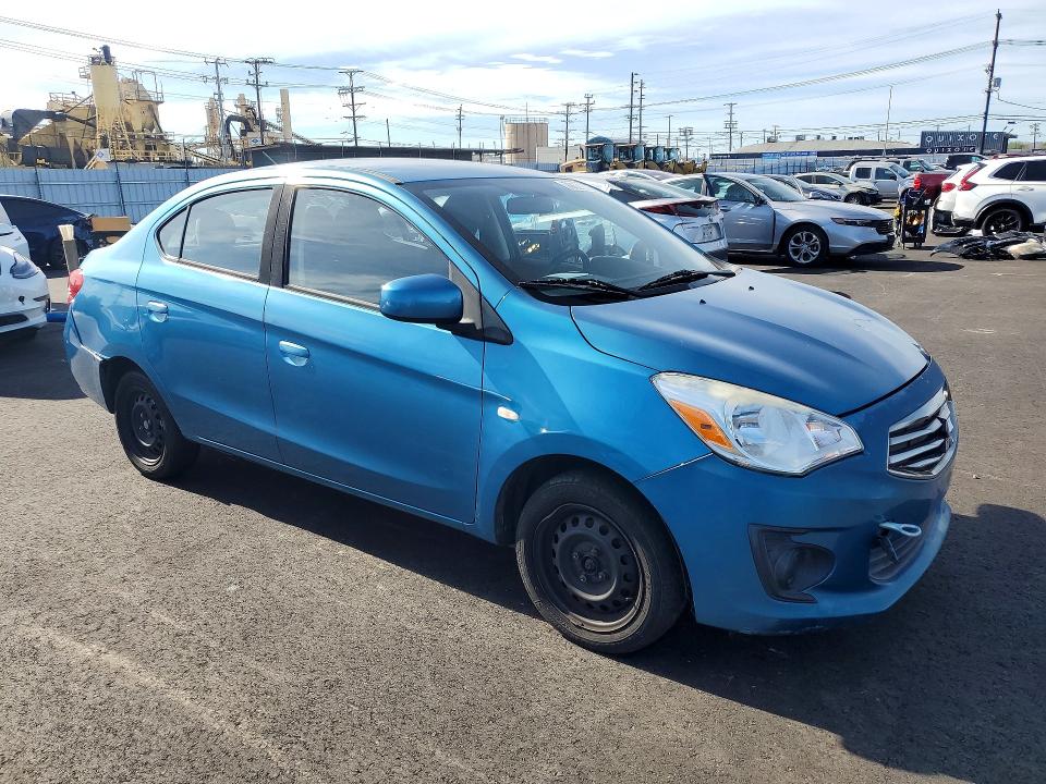 2017 Mitsubishi Mirage VIN ML32F3FJ2HHF17165 COPART salvage auction — REAR END, Ca - Dis/Dlr/Exp Only Clean Title, sold $1,050 on 2026-07-08 (photo 4)