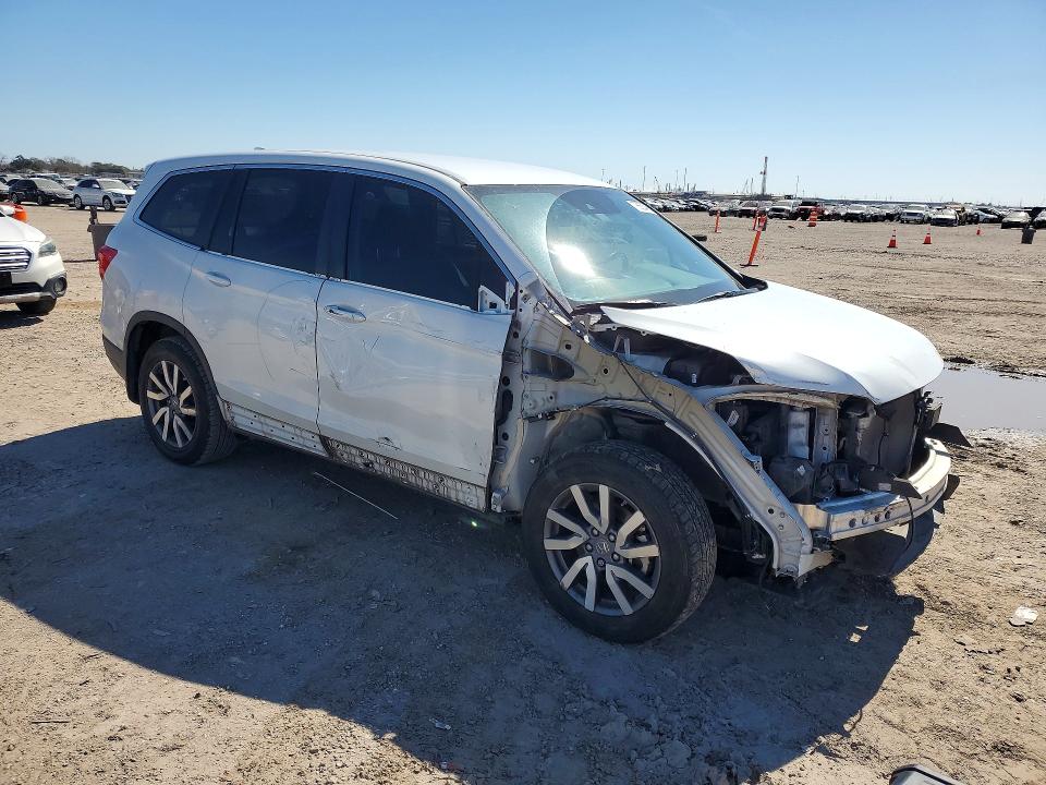 2021 Honda Pilot VIN 5FNYF5H34MB011314 COPART salvage auction — FRONT END, Tx - Salvage Vehicle Title, sold $6,700 on 2026-07-02 (photo 4)