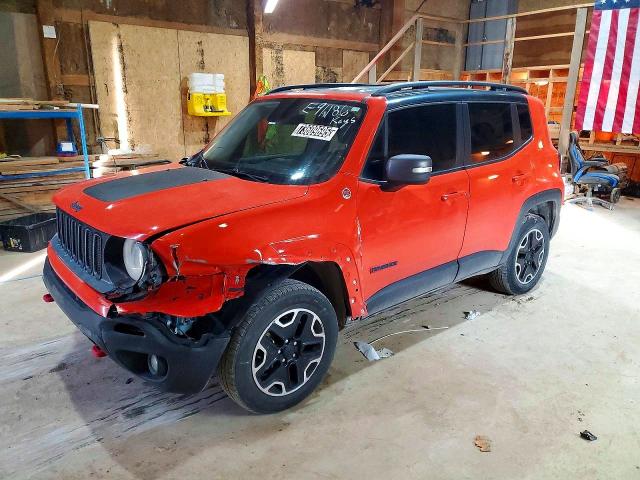 2017 Jeep Renegade VIN ZACCJBCB3HPE91186 COPART salvage auction — FRONT END, Sd - Cert Of Title-Salvage, sold $150 on 2026-08-04 (photo 1)