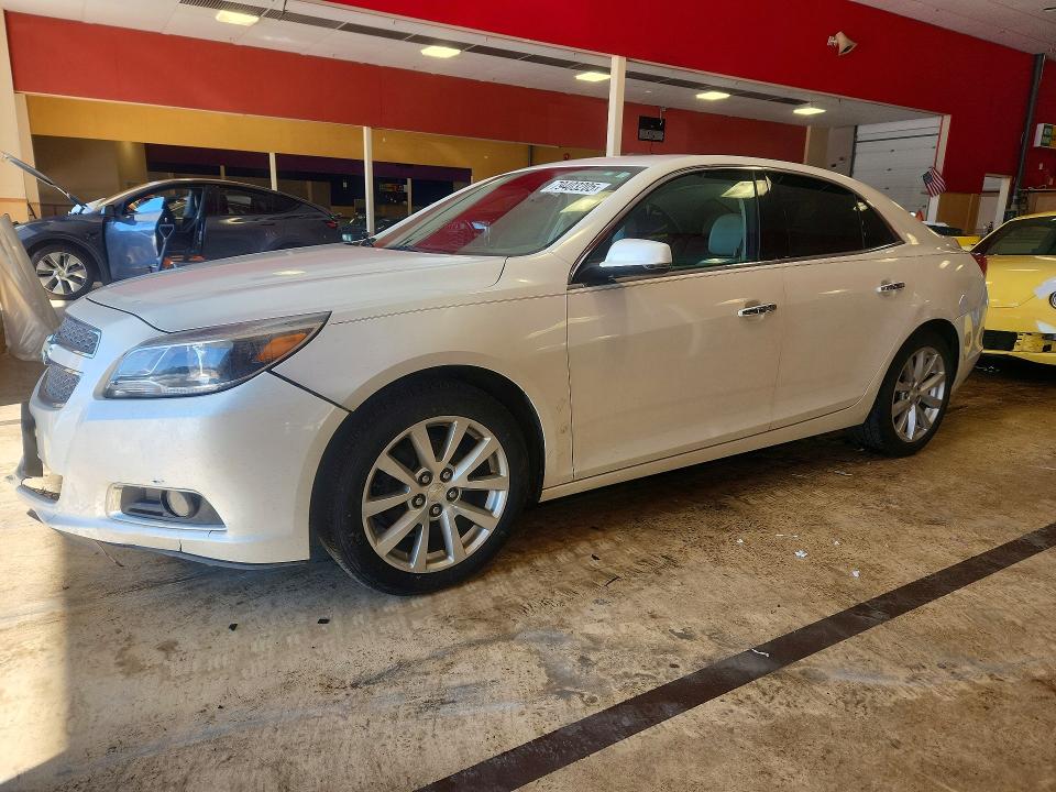 2013 Chevrolet Malibu VIN 1G11H5SA9DF125283 COPART salvage auction — FRONT END, MA - CERT OF TITLE-RECONSTRCTD COLL, sold $1,150 on 2026-07-02 (photo 1)