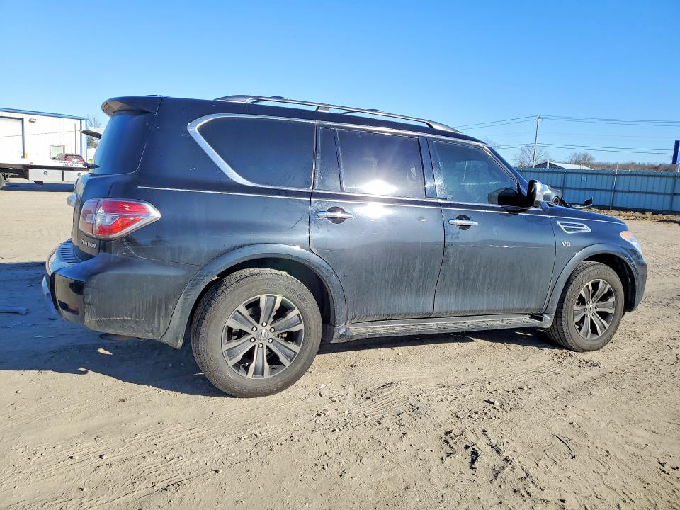 2019 Nissan Armada VIN JN8AY2NF8K9351845 COPART salvage auction — FRONT END, Ar - Cert Of Title-Salvage, sold $4,450 on 2026-07-13 (photo 3)