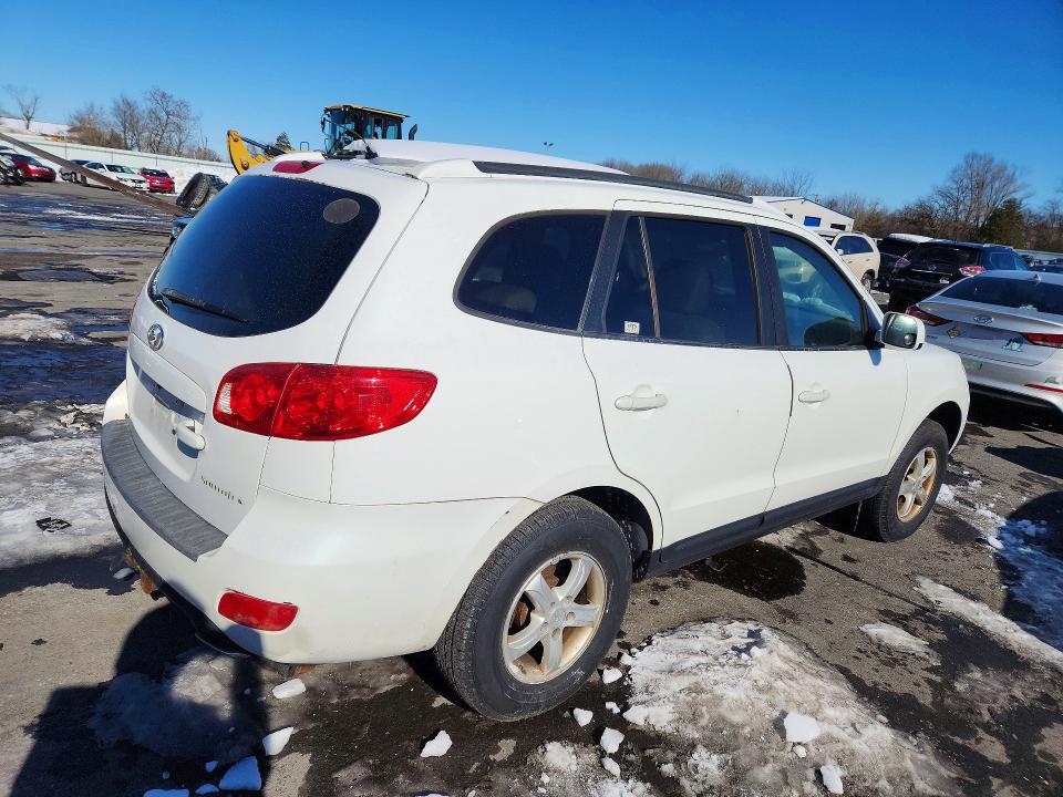 2007 Hyundai Santa fe VIN 5NMSG13D97H069563 COPART salvage auction — MECHANICAL, PA - CERT OF TITLE, sold $1,250 on 2026-07-02 (photo 3)