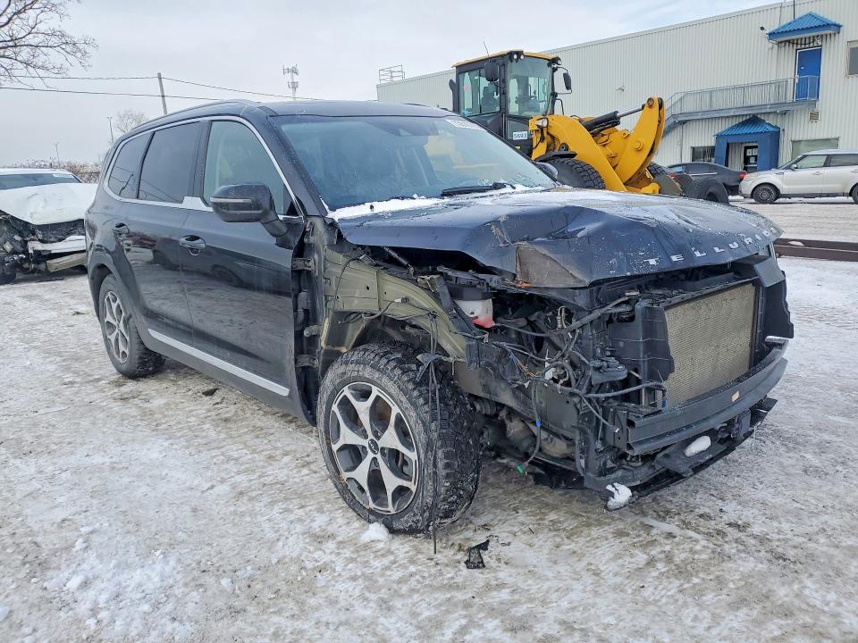 2022 Kia Telluride VIN 5XYP3DHCXNG288770 COPART salvage auction — FRONT END, Qc - Gravement Accidente, sold $6,900 on 2026-07-14 (photo 4)