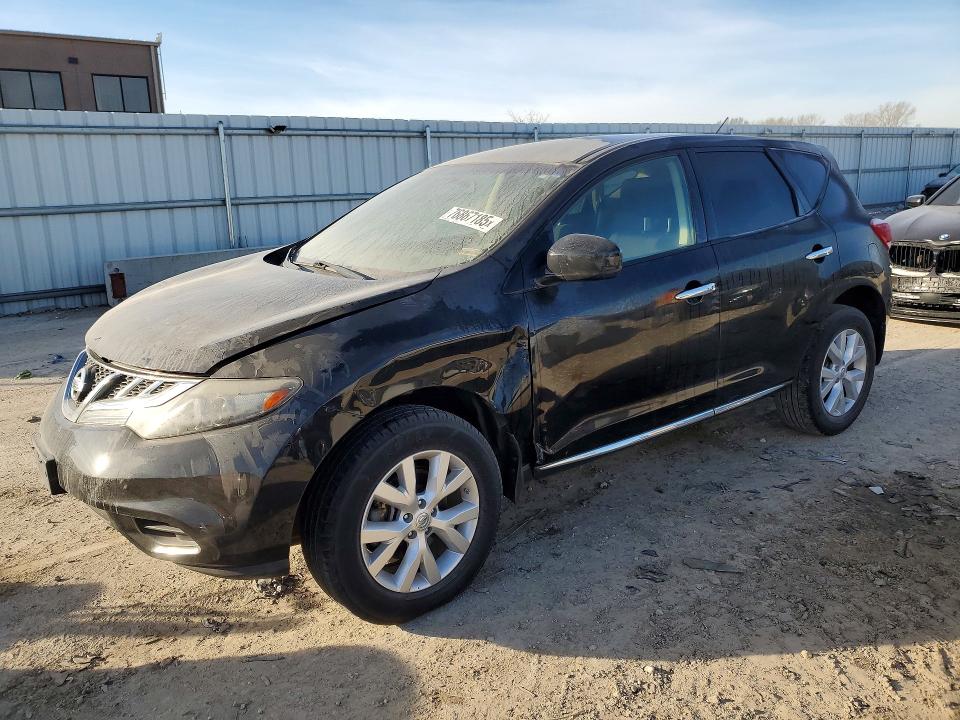 2014 Nissan Murano VIN JN8AZ1MU6EW406693 COPART salvage auction — FRONT END, Mo - Dealer Only Clean Title, sold $450 on 2026-07-14 (photo 1)