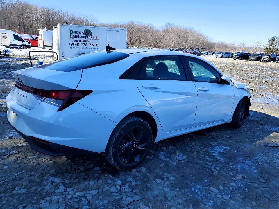 2021 Hyundai Elantra VIN 5NPLS4AG3MH016681 COPART salvage auction — FRONT END, Nj - Cert Of Title-Salvage, sold $1,150 on 2026-07-27 (photo 3)