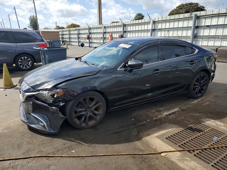 2017 Mazda 6 VIN JM1GL1W51H1119163 COPART salvage auction — REAR END, Fl - Cert Of Title Slvg Rebuildable, sold $1,500 on 2026-07-06 (photo 1)