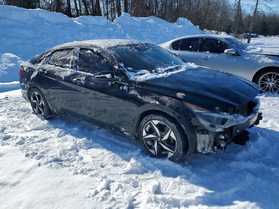 2021 Hyundai Elantra VIN KMHLN4AG2MU100581 COPART salvage auction — FRONT END, On - Permit Salvage, sold $200 on 2026-07-21 (photo 4)