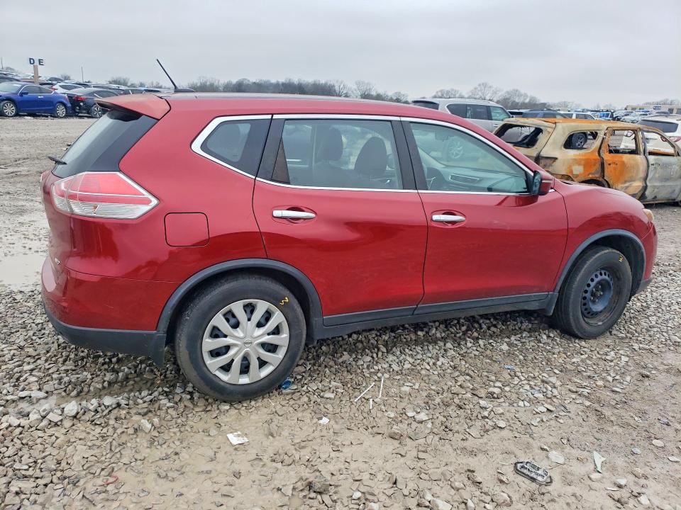 2015 Nissan Rogue VIN KNMAT2MV1FP542964 COPART salvage auction — FRONT END, Tn - Salvage Certificate, sold $600 on 2026-07-09 (photo 3)