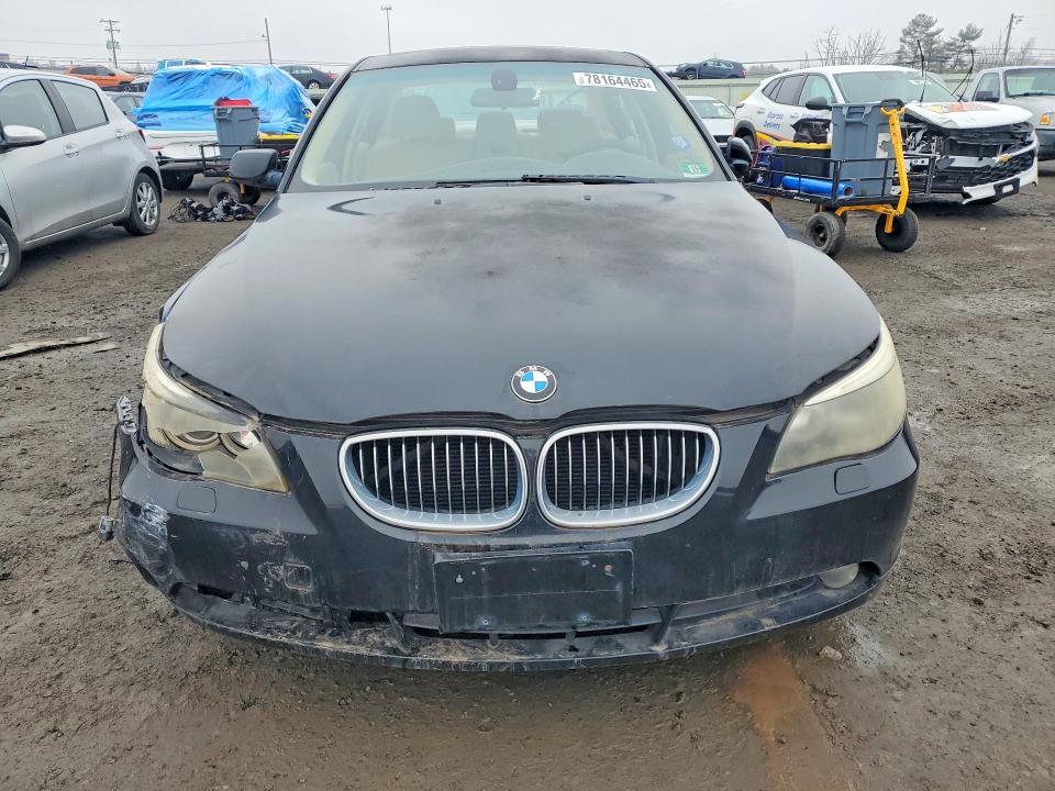 2006 BMW 5er VIN WBANF33586CS36736 COPART salvage auction — FRONT END, Pa - Certificate Of Salvage, sold $400 on 2026-07-17 (photo 5)