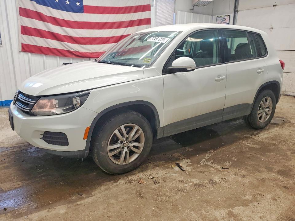 2014 Volkswagen Tiguan VIN WVGBV3AX7EW589930 COPART salvage auction — FRONT END, Me - Cert Of Title-Salvage Collisio, sold $975 on 2026-07-28 (photo 1)
