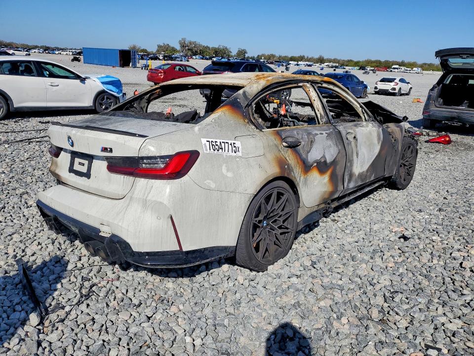 2024 BMW M3 VIN WBS43AY0XRFS74229 COPART salvage auction — BURN, FL - CERTIFICATE OF DESTRUCTION, sold $3,700 on 2026-08-04 (photo 3)