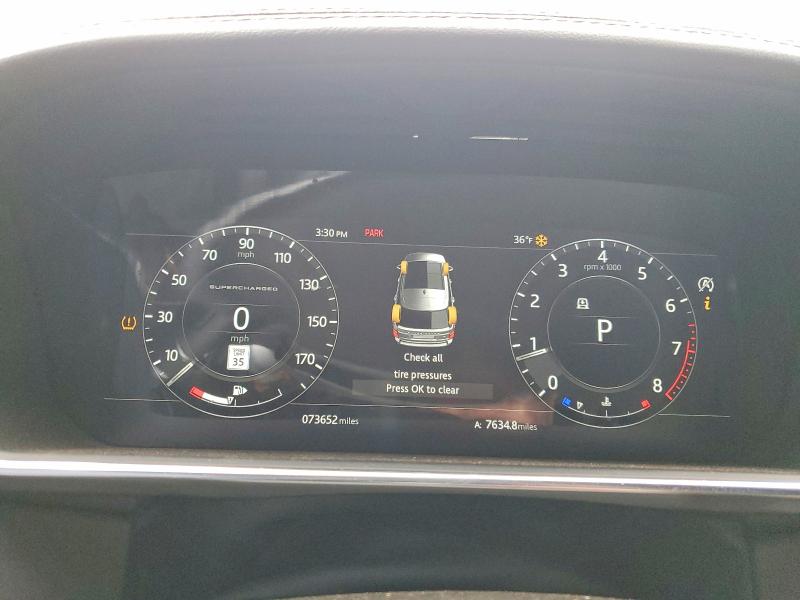 2018 Land rover RANGE ROVER VIN SALGS2RE7JA515021 COPART salvage auction — FRONT END, Il - Salvage Certificate, sold $15,500 on 2026-07-07 (photo 9)