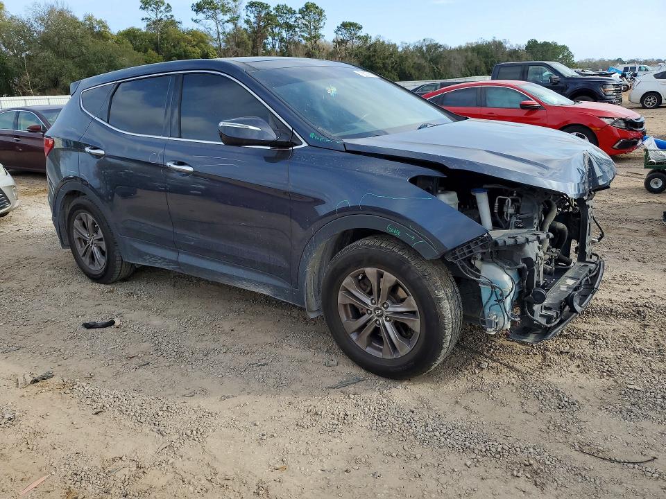 2013 Hyundai Santa fe VIN 5XYZU3LB0DG030657 COPART salvage auction — FRONT END, Al - Cert Of Title-Salvage Title, sold $450 on 2026-07-21 (photo 4)