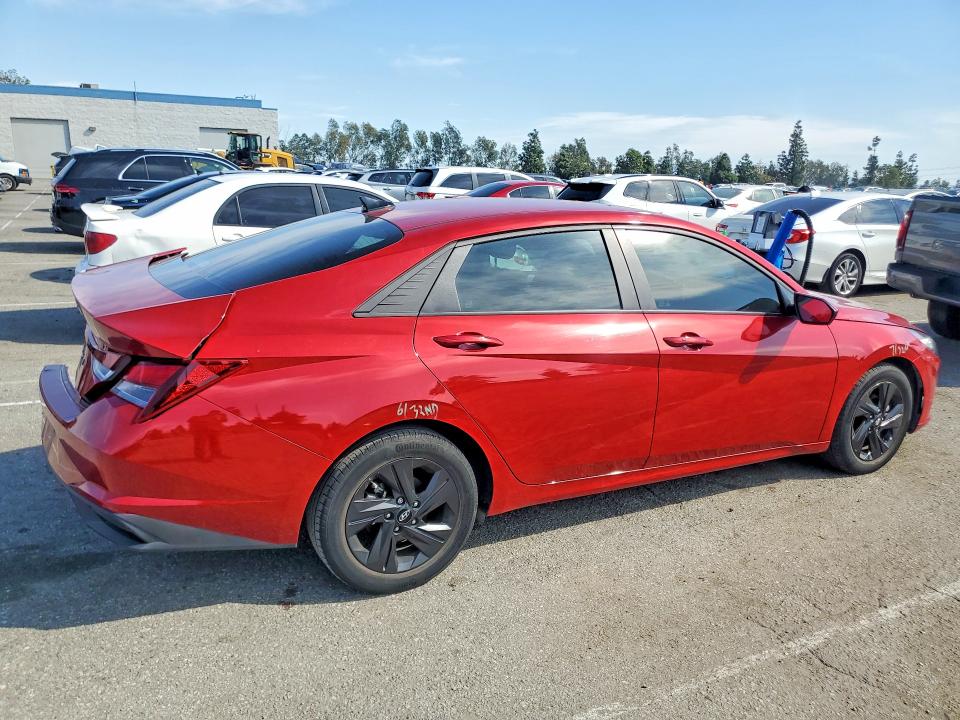2022 Hyundai Elantra VIN KMHLS4AG3NU244862 COPART salvage auction — REAR END, Ca - Salvage Certificate, sold $2,800 on 2026-07-09 (photo 3)