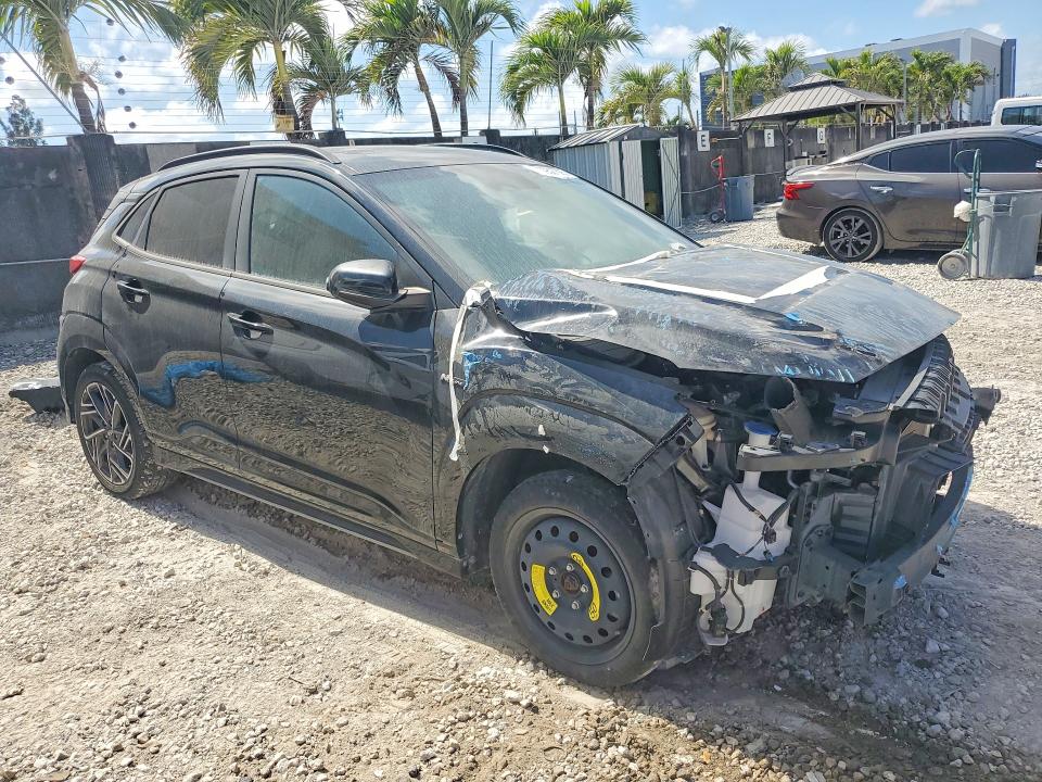 2022 Hyundai Kona VIN KM8K33A34NU868461 COPART salvage auction — FRONT END, Fl - Cert Of Title Slvg Rebuildable, sold $3,850 on 2026-07-14 (photo 4)