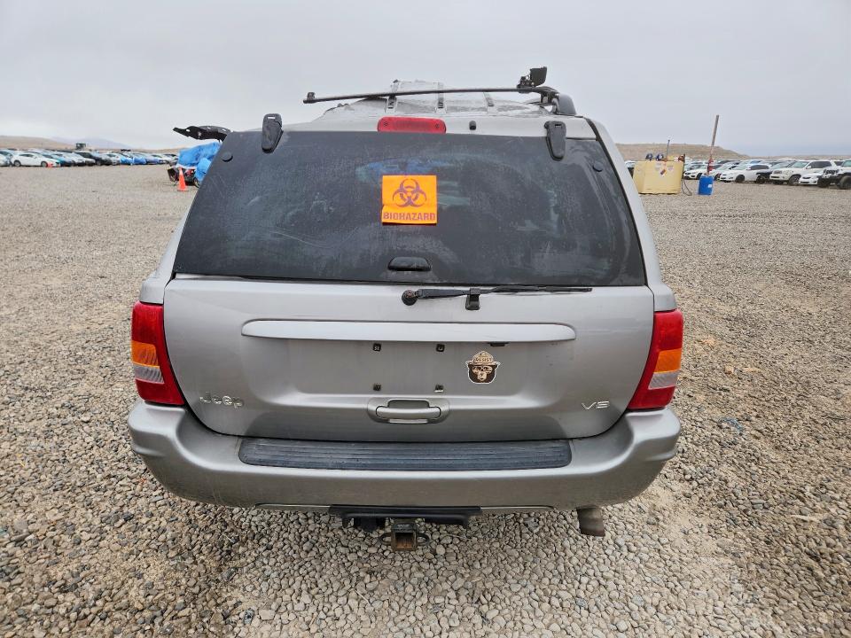 2001 Jeep Grand cherokee VIN 1J4GW58N81C610278 COPART salvage auction — ROLLOVER, Ut - Non-Repairable Certificate, sold $125 on 2026-08-21 (photo 6)
