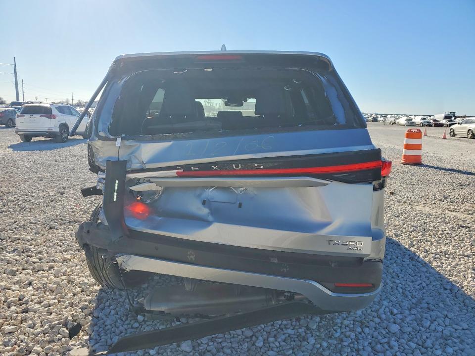 2025 Lexus Tx VIN 5TDAAAB62SS025927 COPART salvage auction — REAR END, Salvage Title, sold $21,500 on 2026-07-16 (photo 6)