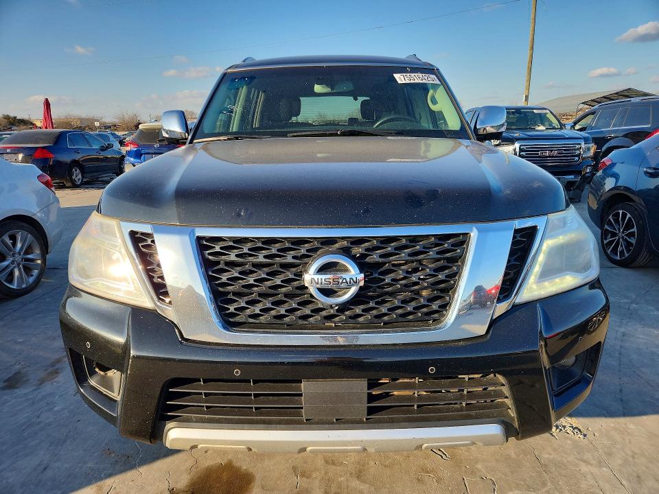 2017 Nissan Armada VIN JN8AY2NC7H9511504 COPART salvage auction — NORMAL WEAR, Tx - Certificate Of Title, sold $3,700 on 2026-07-09 (photo 5)
