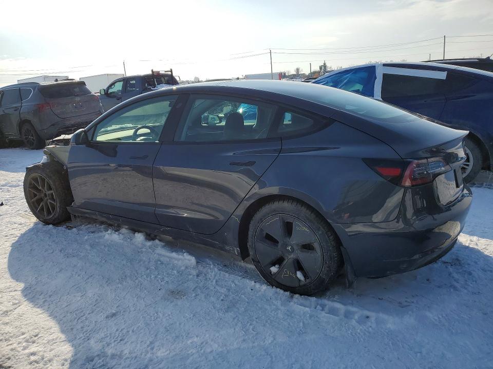 2023 Tesla Model 3 VIN 5YJ3E1EA7PF481737 COPART salvage auction — FRONT END, Qc - Gravement Accidente, sold $6,200 on 2026-07-28 (photo 2)