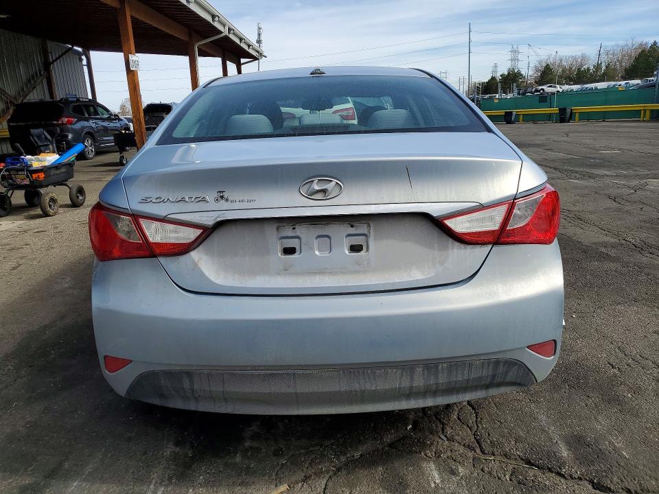 2014 Hyundai Sonata VIN 5NPEB4ACXEH922768 COPART salvage auction — FRONT END, Wv - Salvage Certificate, sold $425 on 2026-07-14 (photo 6)