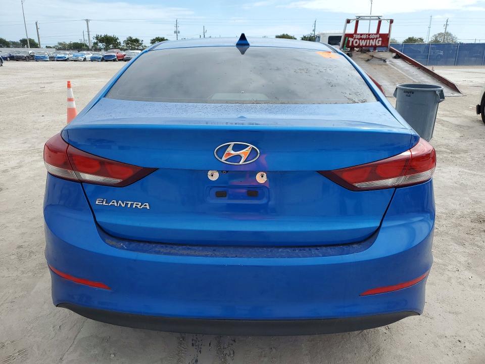2017 Hyundai Elantra VIN KMHD84LF2HU407013 COPART salvage auction — FRONT END, Fl - Certificate Of Destruction, sold $1,300 on 2026-07-06 (photo 6)