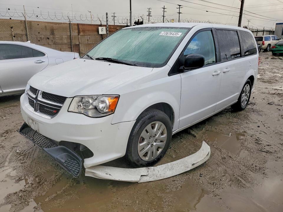 2018 Dodge Grand caravan VIN 2C4RDGBG5JR137957 COPART salvage auction — FRONT END, Ca - Salvage Certificate, sold $950 on 2026-07-09 (photo 1)