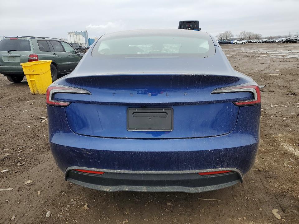2026 Tesla Model 3 VIN 5YJ3E1EA8TF117241 COPART salvage auction — FRONT END, Il - Salvage Certificate, sold $2,800 on 2026-07-08 (photo 6)