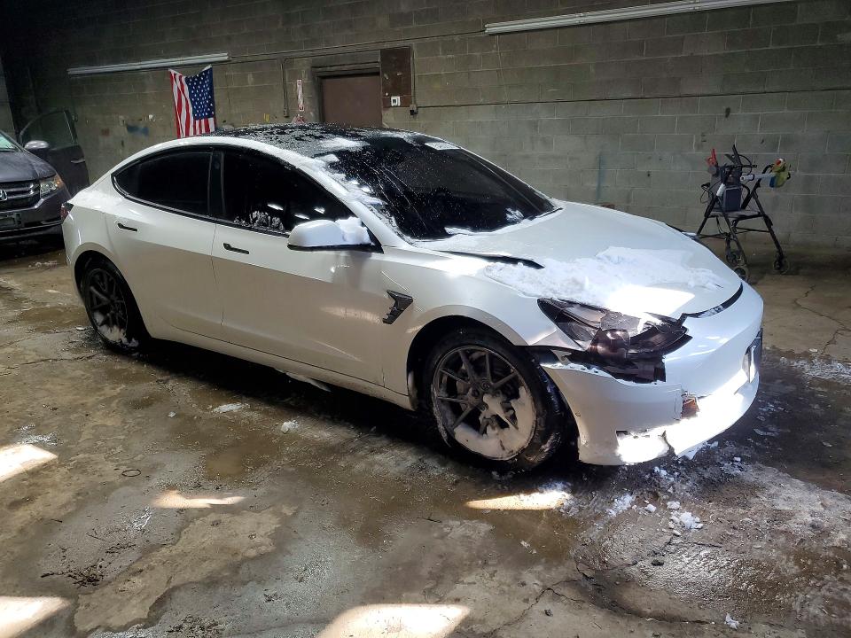 2021 Tesla Model 3 VIN 5YJ3E1EB0MF860325 COPART salvage auction — FRONT END, NY - MV907A-PARTS ONLY, sold $5,600 on 2026-07-27 (photo 4)