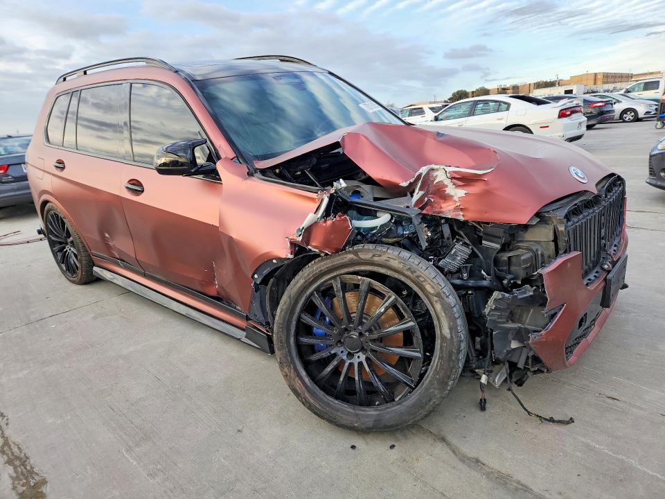2020 BMW X7 VIN 5UXCW2C0XL0E74708 COPART salvage auction — Front End, OK - CERT OF TITLE-REPOSSESSION, sold $13,400 on 2026-07-09 (photo 4)