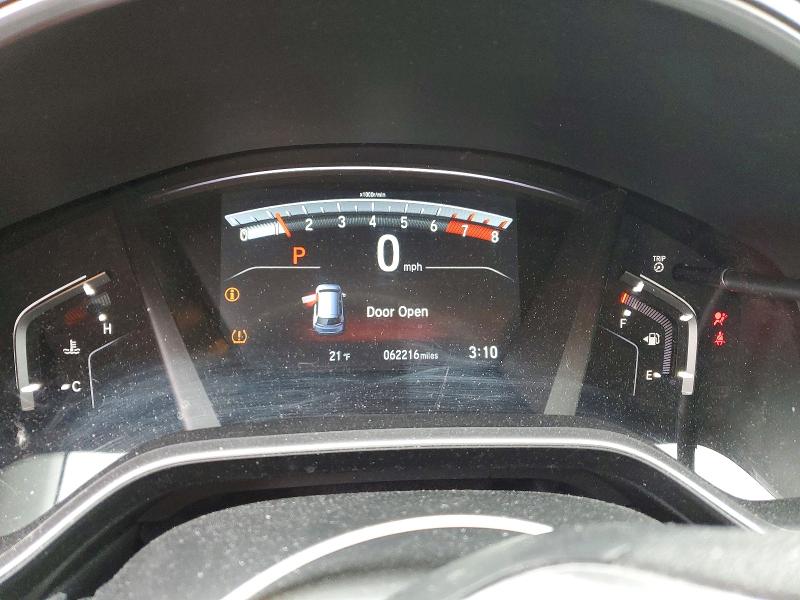 2018 Honda Cr-v VIN 7FARW2H57JE005365 COPART salvage auction — Front End, OH - CERT OF TITLE-SALVAGE, sold $8,600 on 2026-02-20 (photo 9)