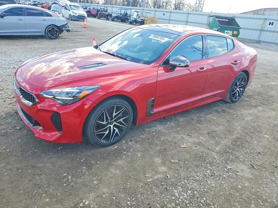 2022 Kia Stinger VIN KNAE35LD1N6109495 COPART salvage auction — FRONT END, Oh - Cert Of Title-Salvage, sold $1,550 on 2026-07-21 (photo 1)