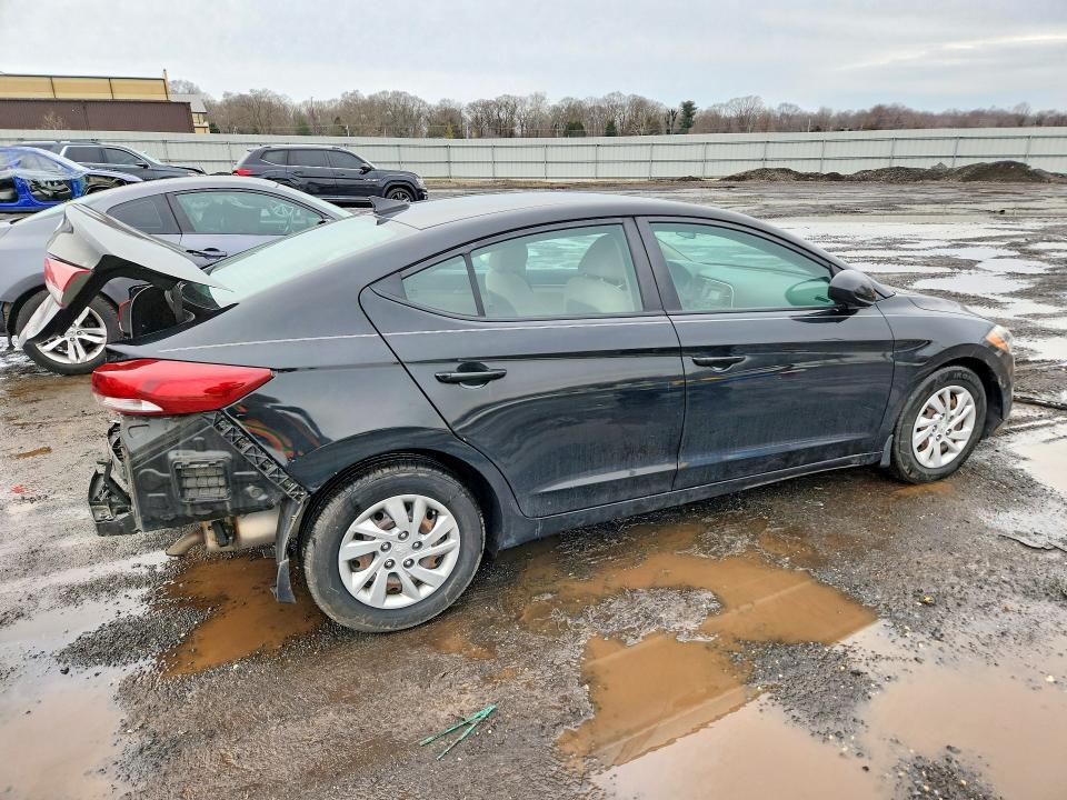 2017 Hyundai Elantra VIN KMHD74LF3HU431744 COPART salvage auction — REAR END, Md - Cert Of Salvage > 75% Damage, sold $1,650 on 2026-07-17 (photo 3)