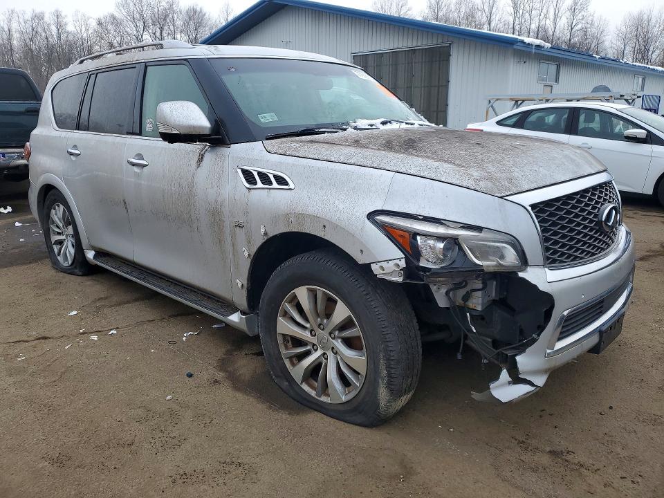 2015 Infiniti Qx80 VIN JN8AZ2NE3F9083118 COPART salvage auction — FRONT END, Ri - Certificate Of Title, sold $4,900 on 2026-07-30 (photo 4)