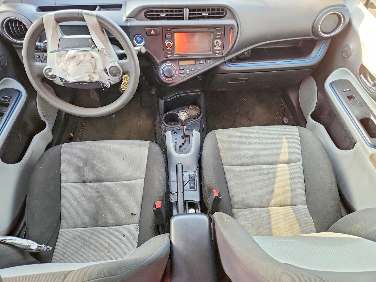 2013 Toyota Prius C VIN JTDKDTB37D1034863 COPART salvage auction — Front End, TX - CERT OF TITLE-REBUILT SALVAGE, sold $900 on 2026-07-02 (photo 8)
