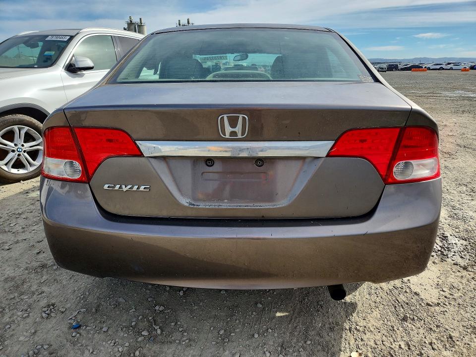 2009 Honda Civic VIN 2HGFA16829H528949 COPART salvage auction — FRONT END, Ca - Salvage Certificate, sold $125 on 2026-07-31 (photo 6)