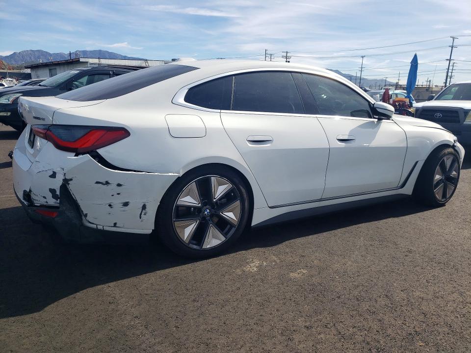 2025 BMW I4 VIN WBY23HD02SFU11715 COPART salvage auction — FRONT END, Salvage Title, sold $15,000 on 2026-07-27 (photo 3)