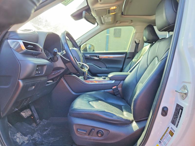 2020 Toyota Highlander VIN 5TDDZRBH4LS034653 COPART salvage auction — FRONT END, Wv - Salvage Certificate, sold $10,800 on 2026-07-08 (photo 7)