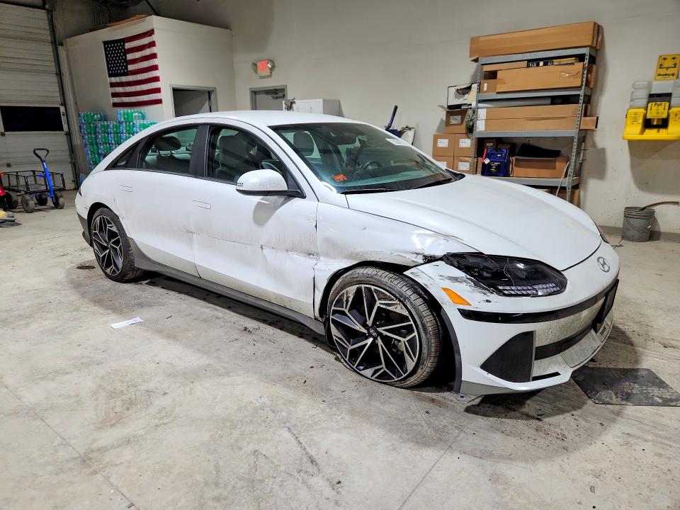 2023 Hyundai Ioniq 6 VIN KMHM34AC0PA039292 COPART salvage auction — FRONT END, Pa - Certificate Of Salvage, sold $9,400 on 2026-07-10 (photo 4)