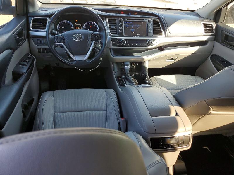 2019 Toyota Highlander VIN 5TDZZRFH1KS308518 COPART salvage auction — REAR END, AL - CERT OF TITLE-SALVAGE TITLE, sold $5,500 on 2026-07-23 (photo 8)