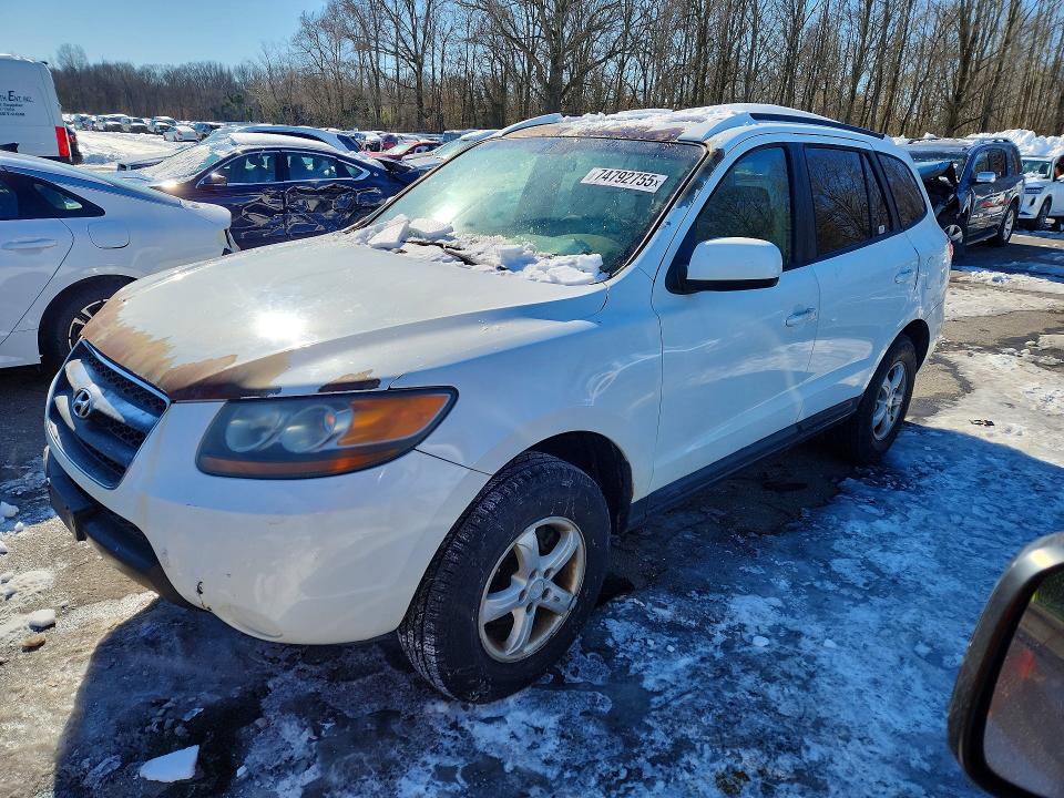 2007 Hyundai Santa fe VIN 5NMSG13D97H069563 COPART salvage auction — MECHANICAL, PA - CERT OF TITLE, sold $1,250 on 2026-07-02 (photo 1)