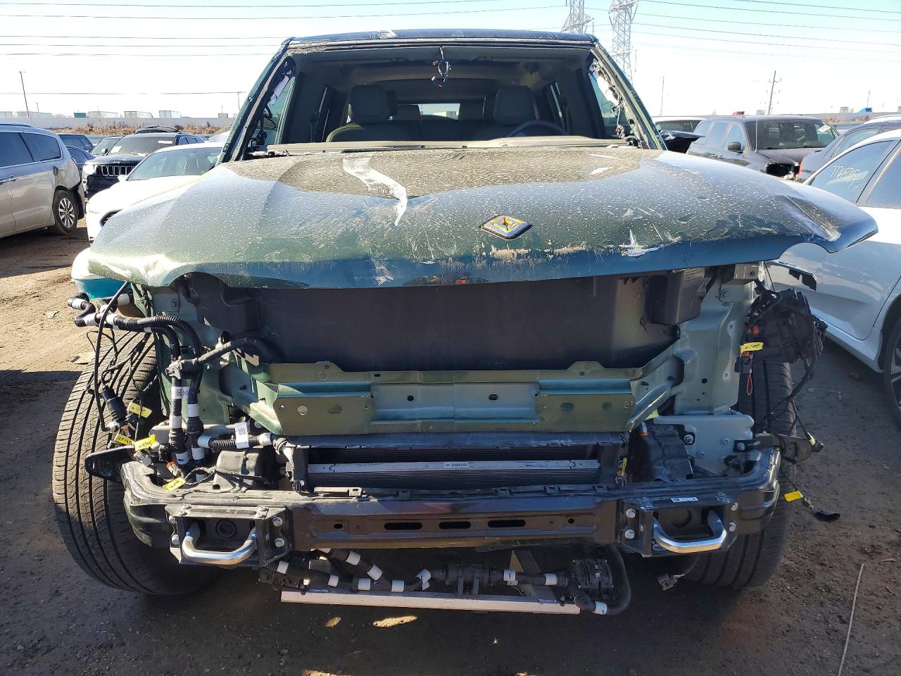 2023 Rivian R1S VIN 7PDSGABL7PN003291 COPART salvage auction — Front End, IL - SALVAGE CERTIFICATE, sold $12,400 on 2026-07-09 (photo 5)