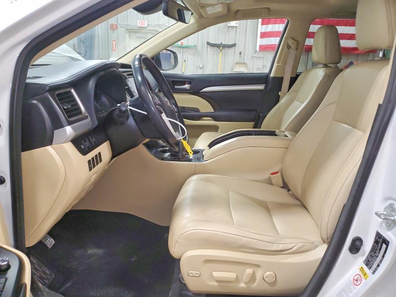 2017 Toyota Highlander VIN 5TDJZRFH9HS356838 COPART salvage auction — FRONT END, Wy - Certificate Of Title, sold $200 on 2026-07-15 (photo 7)