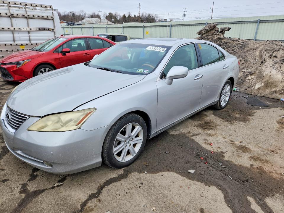 2007 Lexus ES VIN JTHBJ46G472087352 COPART salvage auction — FRONT END, Pa - Cert Of Title, sold $725 on 2026-07-31 (photo 1)