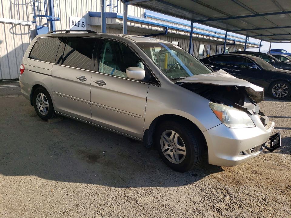 2007 Honda Odyssey VIN 5FNRL387X7B424248 COPART salvage auction — FRONT END, CA - SALVAGE CERTIFICATE, sold $375 on 2026-07-09 (photo 4)