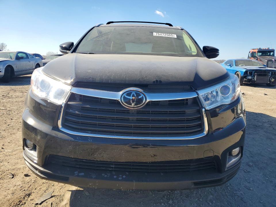 2014 Toyota Highlander VIN 5TDDKRFH3ES020485 COPART salvage auction — SIDE, Ks - Cert Of Title-Salvage, sold $7,700 on 2026-07-21 (photo 5)