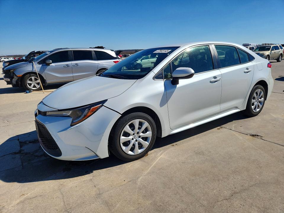 2022 Toyota Corolla VIN JTDEPMAE7NJ191369 COPART salvage auction — FRONT END, Tx - Certificate Of Title, sold $200 on 2026-07-23 (photo 1)