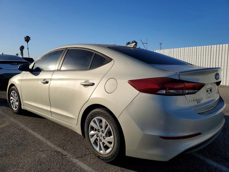 2017 Hyundai Elantra VIN KMHD74LFXHU092531 COPART salvage auction — MECHANICAL, Ca - Dis/Dlr/Exp Only Clean Title, sold $2,400 on 2026-07-28 (photo 2)