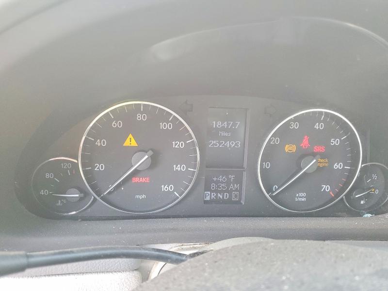 2006 Mercedes-benz C-klasse VIN WDBRF52H56F753551 COPART salvage auction — SIDE, Or - Salvage Title Certificate, sold $100 on 2026-08-19 (photo 9)