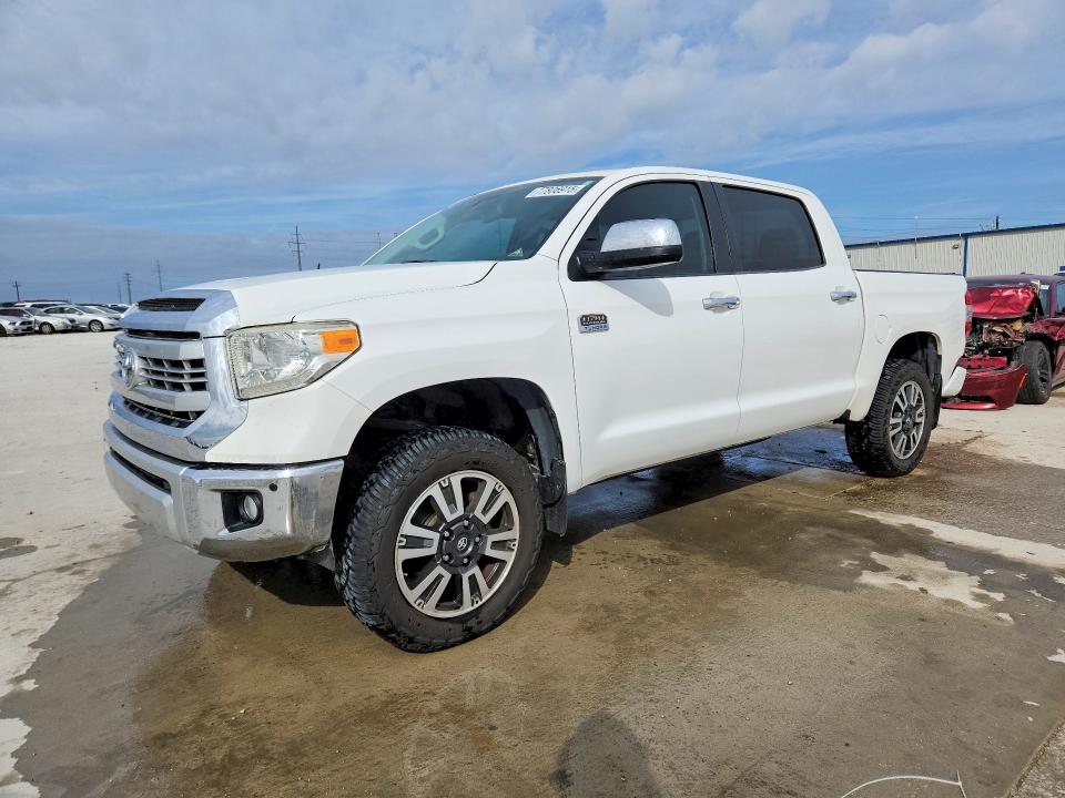 2014 Toyota Tundra VIN 5TFAW5F11EX367083 COPART salvage auction — REAR END, Tx - Certificate Of Title, sold $450 on 2026-07-31 (photo 1)