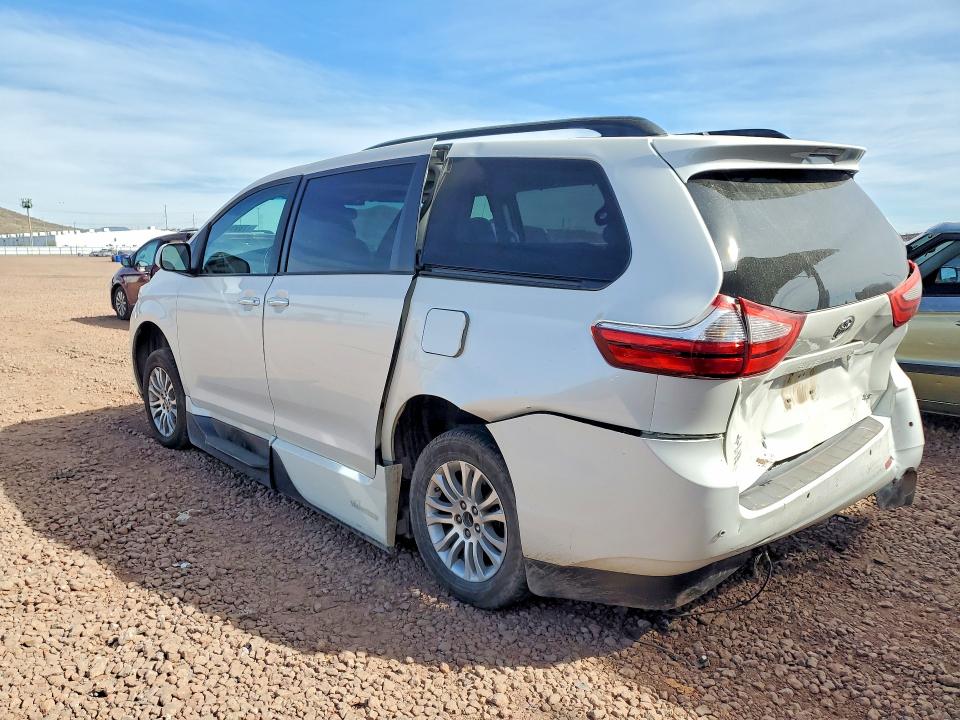 2015 Toyota Sienna VIN 5TDYK3DC2FS667984 COPART salvage auction — REAR END, ID - SALVAGE CERTIFICATE OF TITLE, sold $300 on 2026-07-28 (photo 2)